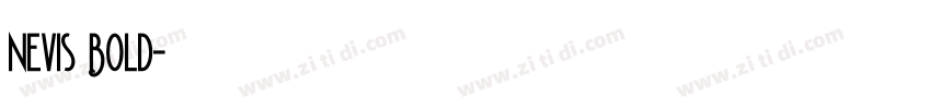 Nevis Bold字体转换